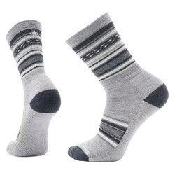Smartwool Everyday ReGarita Crew Sock in Charcoal and Light Grey